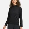 Nike Dri-FIT Swift Element UV 1/4-Zip Running Top - Black/Reflective Silver -The Sports Edit Store nike dri fit swift element uv 1 4 zip running top black silver fb4316 010 1