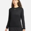 Nike Dri-FIT Swift Element UV Crew Neck Top - Black/Reflective Silver -The Sports Edit Store nike dri fit swift element uv crew neck top black silver fb4297 010 1