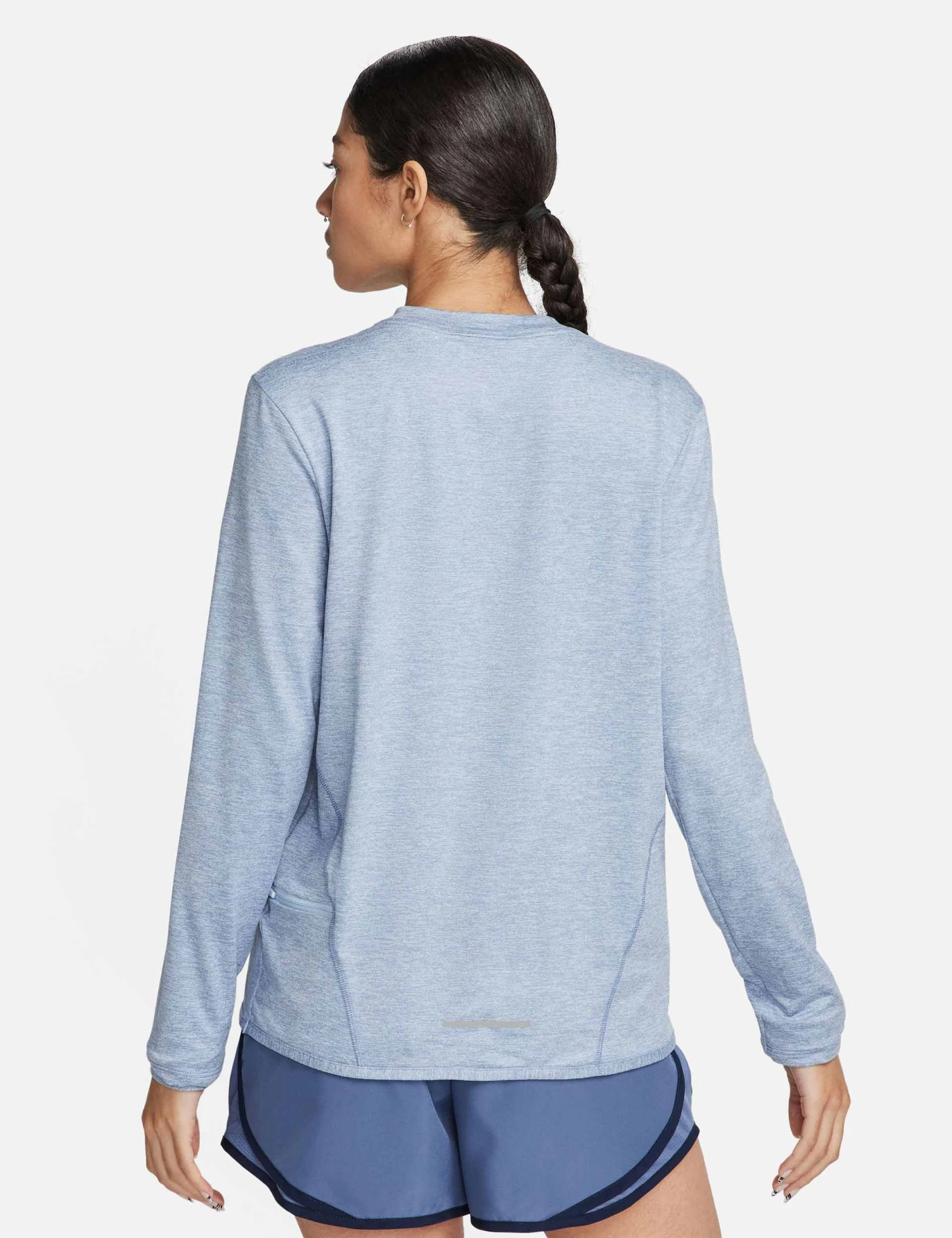 Nike Dri-FIT Swift Element UV Crew Neck Top - Light Armory Blue/Reflective Silver 4 Nike Dri-FIT Swift Element UV Crew Neck Top - Light Armory Blue/Reflective Silver - Image 2