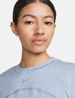 Nike Dri-FIT Swift Element UV Crew Neck Top - Light Armory Blue/Reflective Silver 12 Nike Dri-FIT Swift Element UV Crew Neck Top - Light Armory Blue/Reflective Silver -The Sports Edit Store nike dri fit swift element uv crew neck top blue silver fb4297 440 8