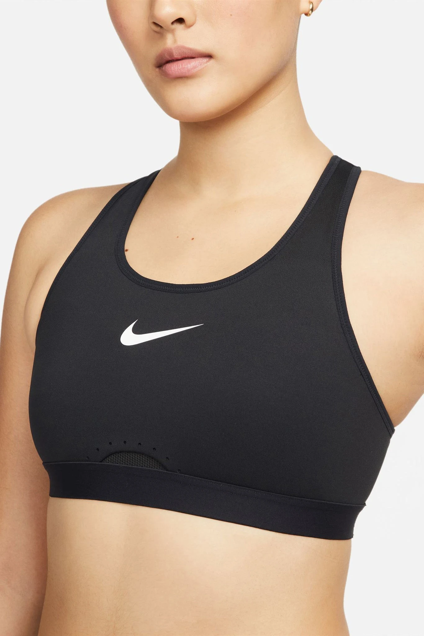 Nike Dri-FIT Swoosh Sports Bra with Adjustable Band - Black/Grey 5 Nike Dri-FIT Swoosh Sports Bra with Adjustable Band - Black/Grey - Image 3