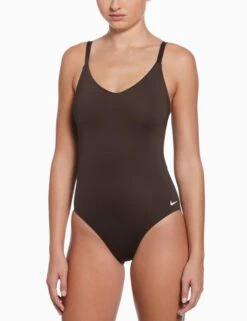 Effortless Essential V-Neck One-Piece - Baroque Brown