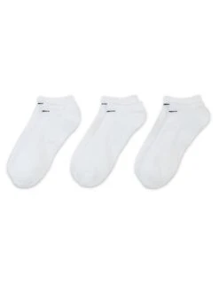 Nike Everyday Cushioned Training Socks - 3 Pair Pack -The Sports Edit Store nike everyday cushioned socks white black SX7673 100 3