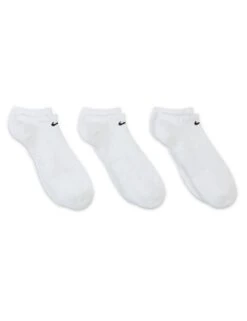 Nike Everyday Cushioned Training Socks - 3 Pair Pack -The Sports Edit Store nike everyday cushioned socks white black SX7673 100 4