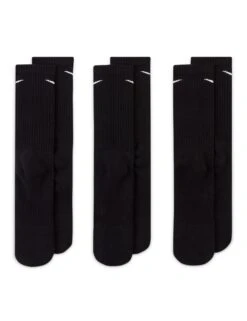 Nike Everyday Cushioned Training Crew Socks - 3-Pair Pack -The Sports Edit Store nike everyday cushioned training crew socks 3 pairs black white sx7664 010 3