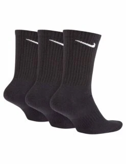 Nike Everyday Cushioned Training Crew Socks - 3-Pair Pack -The Sports Edit Store nike everyday cushioned training crew socks 3 pairs black white sx7664 010 4