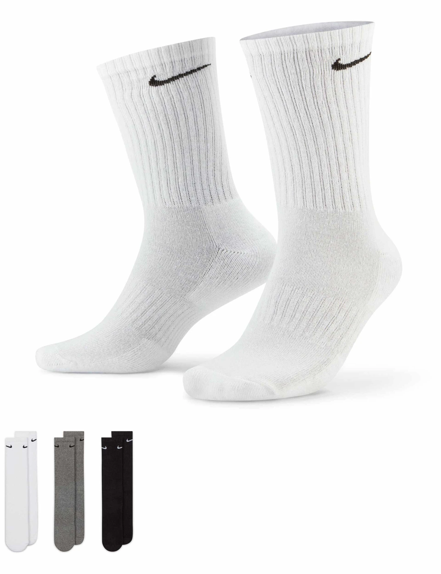 Nike Everyday Cushioned Training Crew Socks - 3 Pair Pack 4 Nike Everyday Cushioned Training Crew Socks - 3 Pair Pack - Image 2