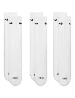 Nike Everyday Plus Cushioned Training Socks (3 Pairs) - White