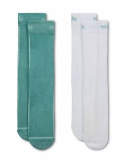 Nike Everyday Plus Lightweight Crew Socks (2-Pair Pack) - White/Green