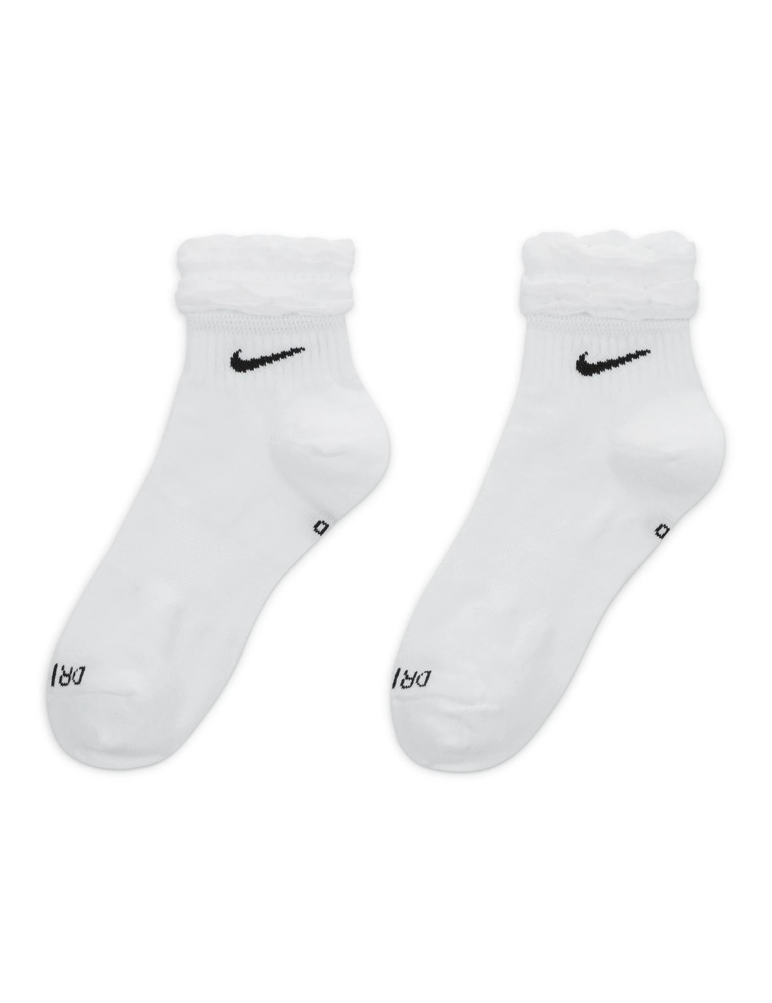 Nike Everyday Training Ankle Socks - White/Black 5 Nike Everyday Training Ankle Socks - White/Black - Image 3