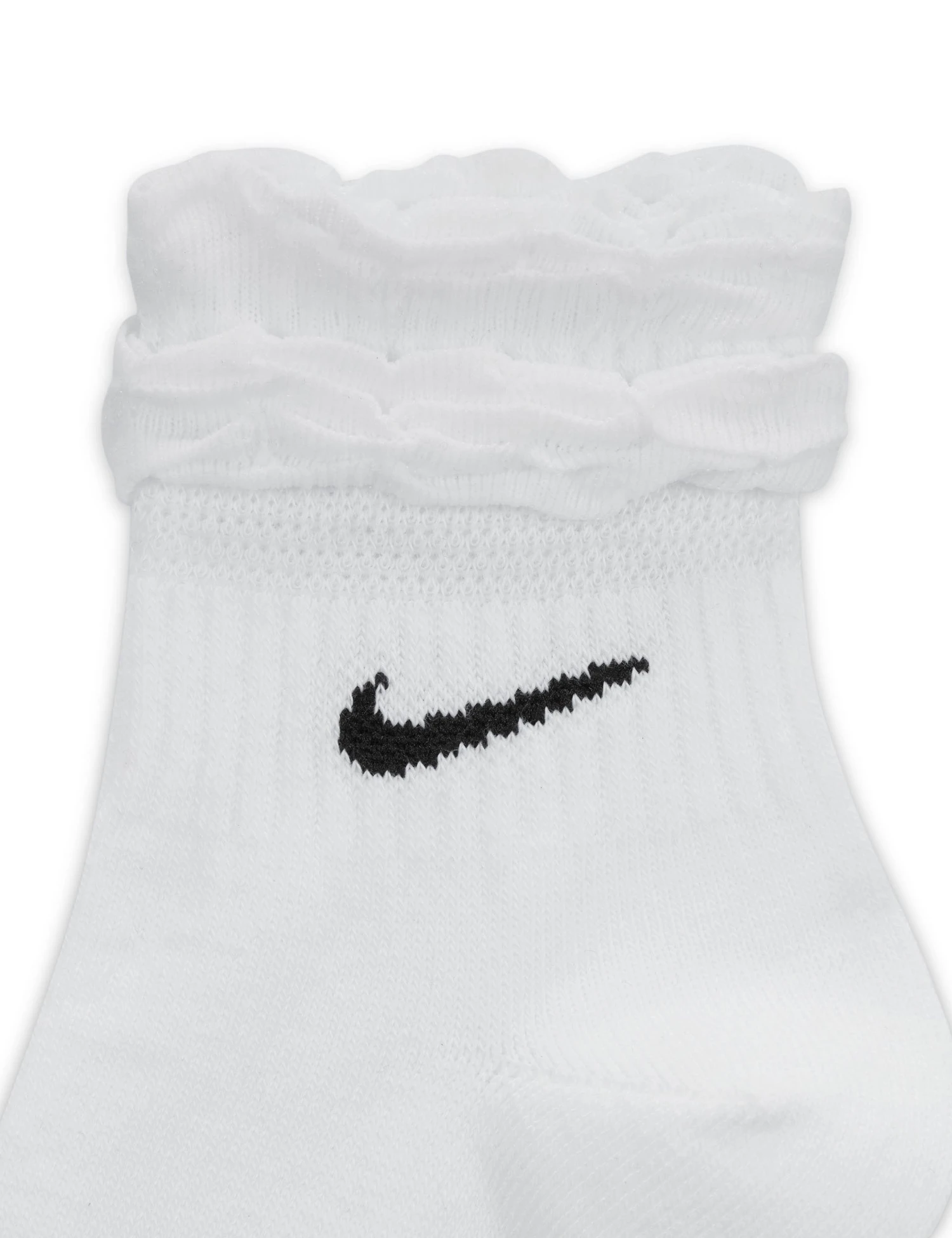 Nike Everyday Training Ankle Socks - White/Black 6 Nike Everyday Training Ankle Socks - White/Black - Image 4