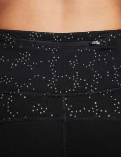 Nike Fast Mid-Rise 7/8 Leggings - Black/Reflective Silver -The Sports Edit Store nike fast mid rise 7 8 leggings black silver fb4579 010 5