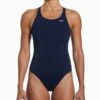 Nike Fastback 1-Piece Swimsuit - Midnight Navy -The Sports Edit Store nike fastback 1 piece swimsuit navy NESSA001 440 1