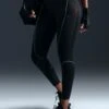 Nike Go High Waisted 7/8 Leggings With Pockets - Black -The Sports Edit Store nike go high waisted 7 8 leggings with pockets black fz0005 010 1