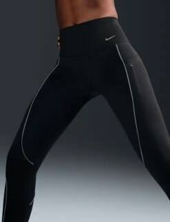 Nike Go High Waisted 7/8 Leggings With Pockets - Black 12 Nike Go High Waisted 7/8 Leggings With Pockets - Black -The Sports Edit Store nike go high waisted 7 8 leggings with pockets black fz0005 010 3