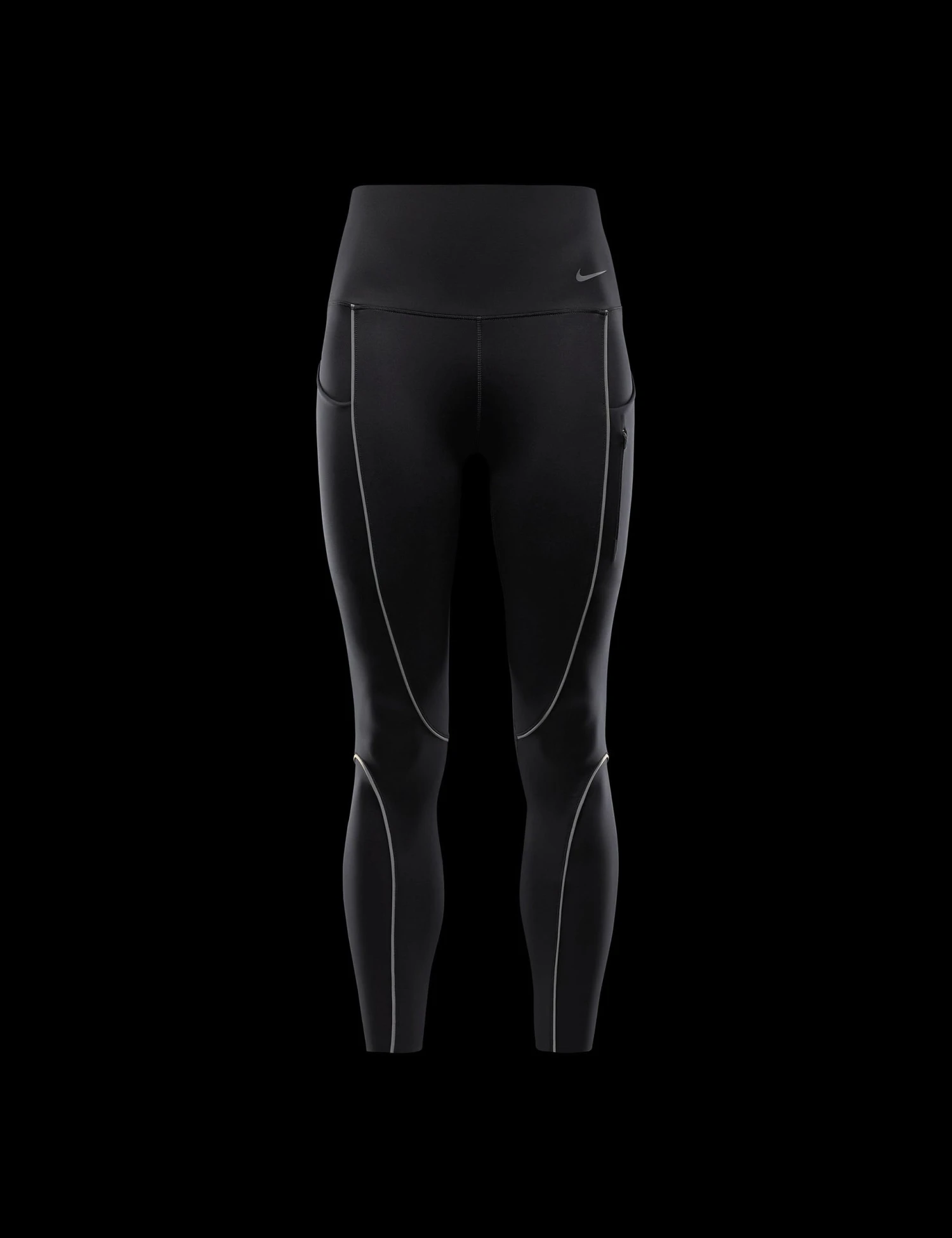 Nike Go High Waisted 7/8 Leggings With Pockets - Black 10 Nike Go High Waisted 7/8 Leggings With Pockets - Black - Image 8