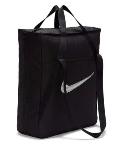 Nike Gym Tote - Black/White Expandable Training Bag -The Sports Edit Store nike gym tote black white dr7217 010 7