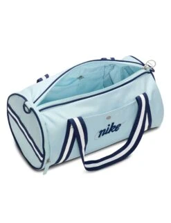 Nike Heritage Retro Duffel Bag - Glacier Blue/Blue Void -The Sports Edit Store nike heritage retro duffel bag blue dr6261 474 3