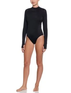 Hydralock Long-Sleeve One-Piece - Black -The Sports Edit Store nike hydralock long sleeve one piece black nessf166 001 7