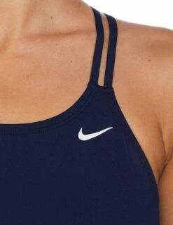 Nike HydraStrong Solid Spiderback 1-Piece Swimsuit - Midnight Navy -The Sports Edit Store nike hydrastrong solid spiderback 1 piece swimsuit navy nessa003 440 4