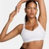 Nike Indy High Support Sports Bra - White/Stone Mauve -The Sports Edit Store nike indy high support sports bra white mauve fd1068 100 1