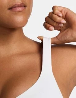 Nike Indy High Support Sports Bra - White/Stone Mauve -The Sports Edit Store nike indy high support sports bra white mauve fd1068 100 6