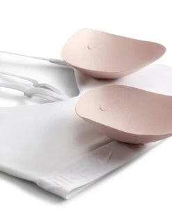 Nike Indy Light Support Sports Bra - White/Stone Mauve -The Sports Edit Store nike indy light support sports bra white mauve fd1062 100 7