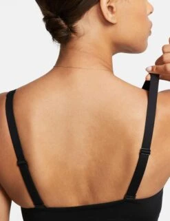 Nike Indy Plunge Cutout Sports Bra - Black/Smoke Grey -The Sports Edit Store nike indy plunge cutout sports bra black grey DV9837 010 6