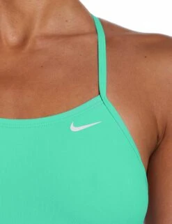 Nike Lace Up Tie Back One Piece - Green Shock 8 Nike Lace Up Tie Back One Piece - Green Shock -The Sports Edit Store nike lace up tie back one piece green shock nessa000 366 3