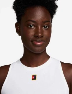 NikeCourt Slam Dri-FIT Tennis Dress - White -The Sports Edit Store nike nikecourt slam dri fit tennis dress white fz6746 100 2