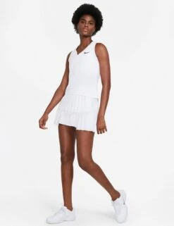 NikeCourt Victory Tank - White/Black -The Sports Edit Store nike nikecourt victory tank white black CV4784 100 3