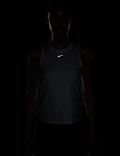 Nike One Classic Dri-FIT Tank Top - White/Black 9 Nike One Classic Dri-FIT Tank Top - White/Black -The Sports Edit Store nike one classic dri fit tank top white black fn2808 100 3