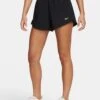 Nike One Dri-FIT 2-in-1 Shorts - Black -The Sports Edit Store nike one dri fit 2 in 1 shorts black dx6016 010 1