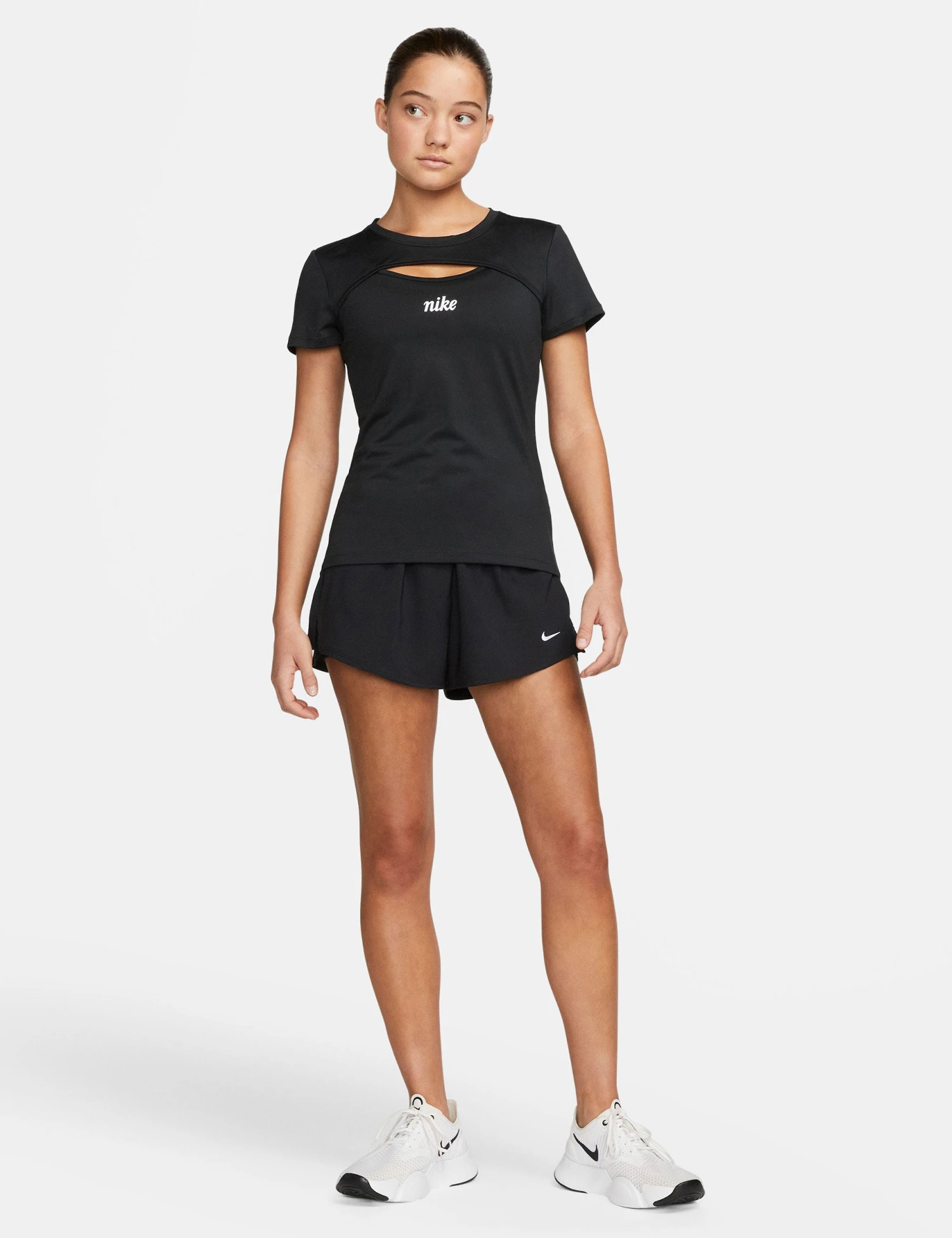 Nike One Dri-FIT 2-in-1 Shorts - Black 10 Nike One Dri-FIT 2-in-1 Shorts - Black - Image 8