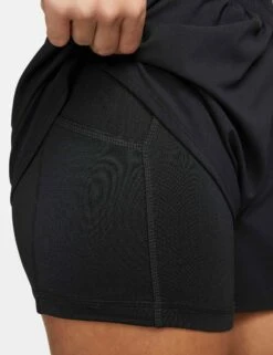 Nike One Dri-FIT 2-in-1 Shorts - Black 15 Nike One Dri-FIT 2-in-1 Shorts - Black -The Sports Edit Store nike one dri fit 2 in 1 shorts black dx6016 010 7