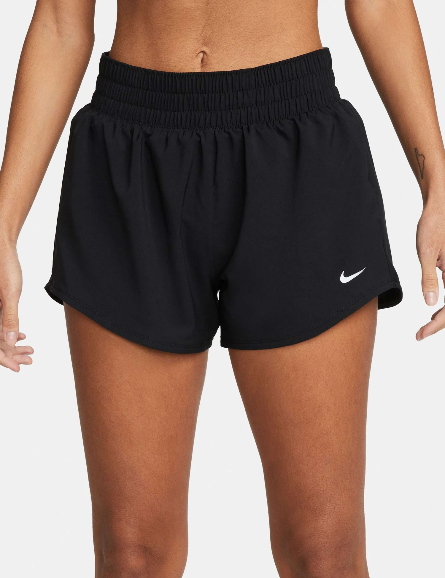 Nike One Dri-FIT 3" Brief-Lined Shorts - Black 5 Nike One Dri-FIT 3" Brief-Lined Shorts - Black - Image 3
