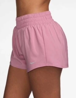 Nike One Dri-FIT 3" Brief-Lined Shorts - Elemental Pink/Reflective Silver -The Sports Edit Store nike one dri fit 3in brief lined shorts pink silver dx6010 699 2