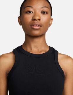 Nike One Fitted Dri-FIT Cropped Tank Top - Black 10 Nike One Fitted Dri-FIT Cropped Tank Top - Black -The Sports Edit Store nike one fitted dri fit cropped tank black fn2806 010 2