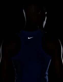 Nike One Fitted Dri-FIT Cropped Tank Top - University Blue/Black -The Sports Edit Store nike one fitted dri fit cropped tank top blue black fn2806 412 3