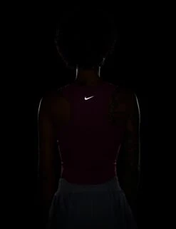 Nike One Fitted Dri-FIT Cropped Tank Top - Playful Pink -The Sports Edit Store nike one fitted dri fit cropped tank top playful pink black fn2806 675 3