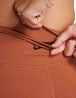 Nike One High Waisted 5" Biker Shorts - Burnt Sunrise/Black -The Sports Edit Store nike one high waisted 5in biker shorts sunrise black fn3211 825 3