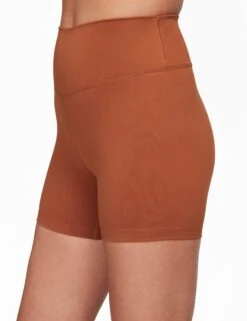 Nike One High Waisted 5" Biker Shorts - Burnt Sunrise/Black -The Sports Edit Store nike one high waisted 5in biker shorts sunrise black fn3211 825 4