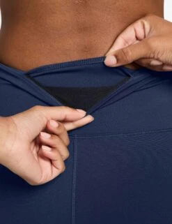 Nike One High Waisted 8" Biker Shorts - Midnight Navy -The Sports Edit Store nike one high waisted 8in biker shorts navy fz6758 410 4