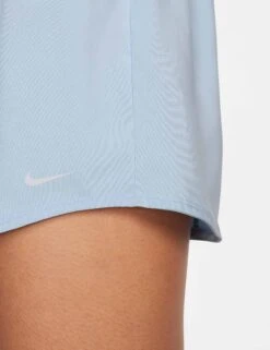 Nike One High Waisted 3" Brief-Lined Shorts - Light Armory Blue/Reflective Silver -The Sports Edit Store nike one hw 3in brief lined shorts blue silver dx6014 441 6