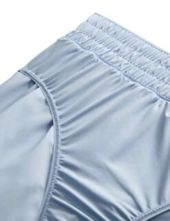 Nike One High Waisted 3" Brief-Lined Shorts - Light Armory Blue/Reflective Silver -The Sports Edit Store nike one hw 3in brief lined shorts blue silver dx6014 441 7