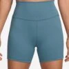 Nike One High Waisted 5" Biker Shorts - Smokey Blue/Black -The Sports Edit Store nike one hw 5in biker shorts blue black fn3211 008 1