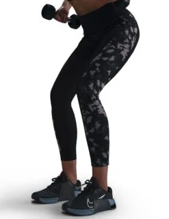 Nike One High Waisted 7/8 Printed Leggings - Black -The Sports Edit Store nike one hw 7 8 printed leggings black hj1103 010 1 29936467 a3dd 472a 9c9f 1c814adee810