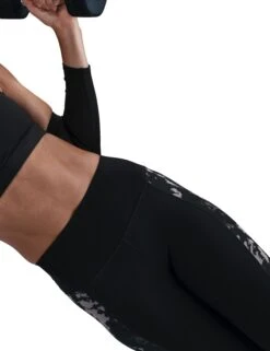 Nike One High Waisted 7/8 Printed Leggings - Black -The Sports Edit Store nike one hw 7 8 printed leggings black hj1103 010 5