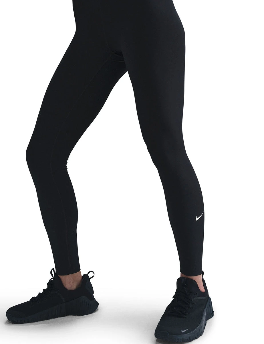 Nike One High Waisted Full Length Leggings - Black 3 Nike One High Waisted Full Length Leggings - Black
