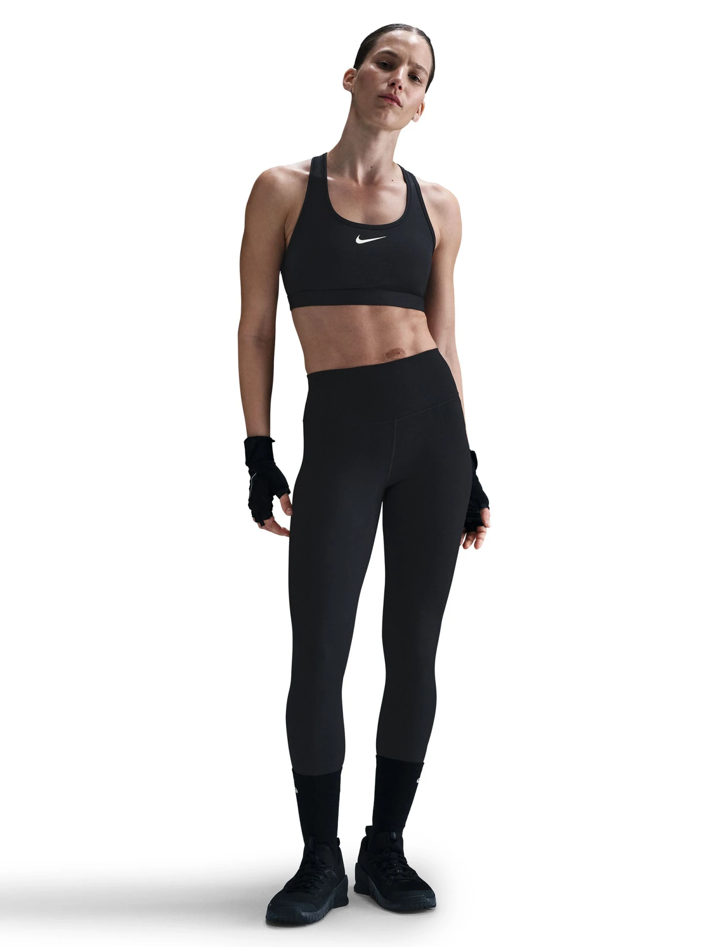 Nike One High Waisted Full Length Leggings - Black 7 Nike One High Waisted Full Length Leggings - Black - Image 5